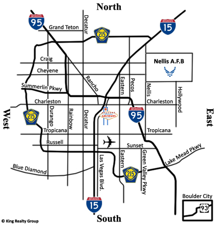 retirement communities in las vegas map